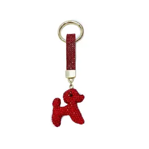 Posh Poodle Charm in Red