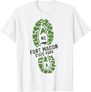 Fort Macon North Carolina State Park Hiking Book NC T-Shirt - Nafeesaami Shop 26B0945RXDP2