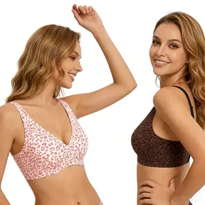 Women Jelly Bras Wirefree Full Coverage No Underwire Everyday Bras Comfortable Wireless Padded Tshirt Bra minimizer