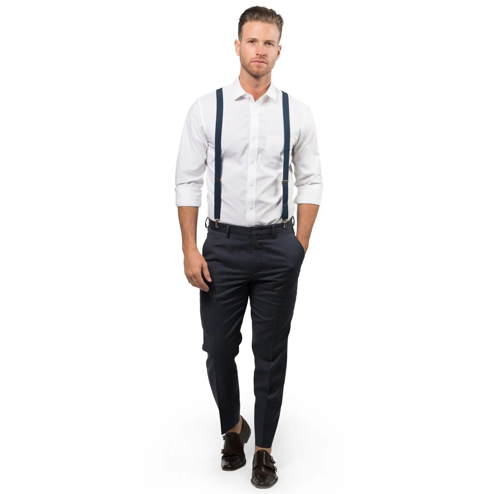 Navy Suspenders