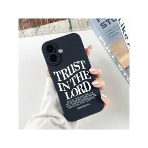 Bible Verse Christian God Jesus Pattern Phone Case With IPhone 16e/16/15/14/13/12/11/ProMax/Pro/Plus/XSMax/XS/X,Fashion Summer Unique Cases  Anti-Drop Design Tpu Protection Cover  Ultimate Protective Fundas  De Celulares Accessories Friend Gift Aesthetic