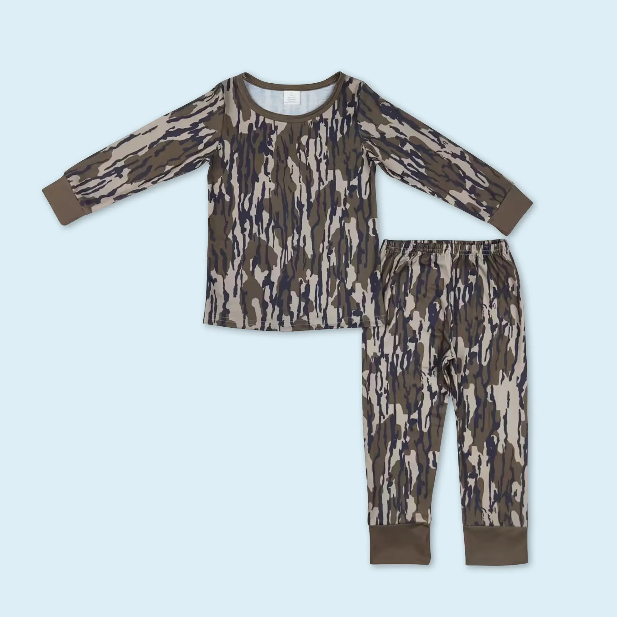 Camouflage kids baby boys pajamas