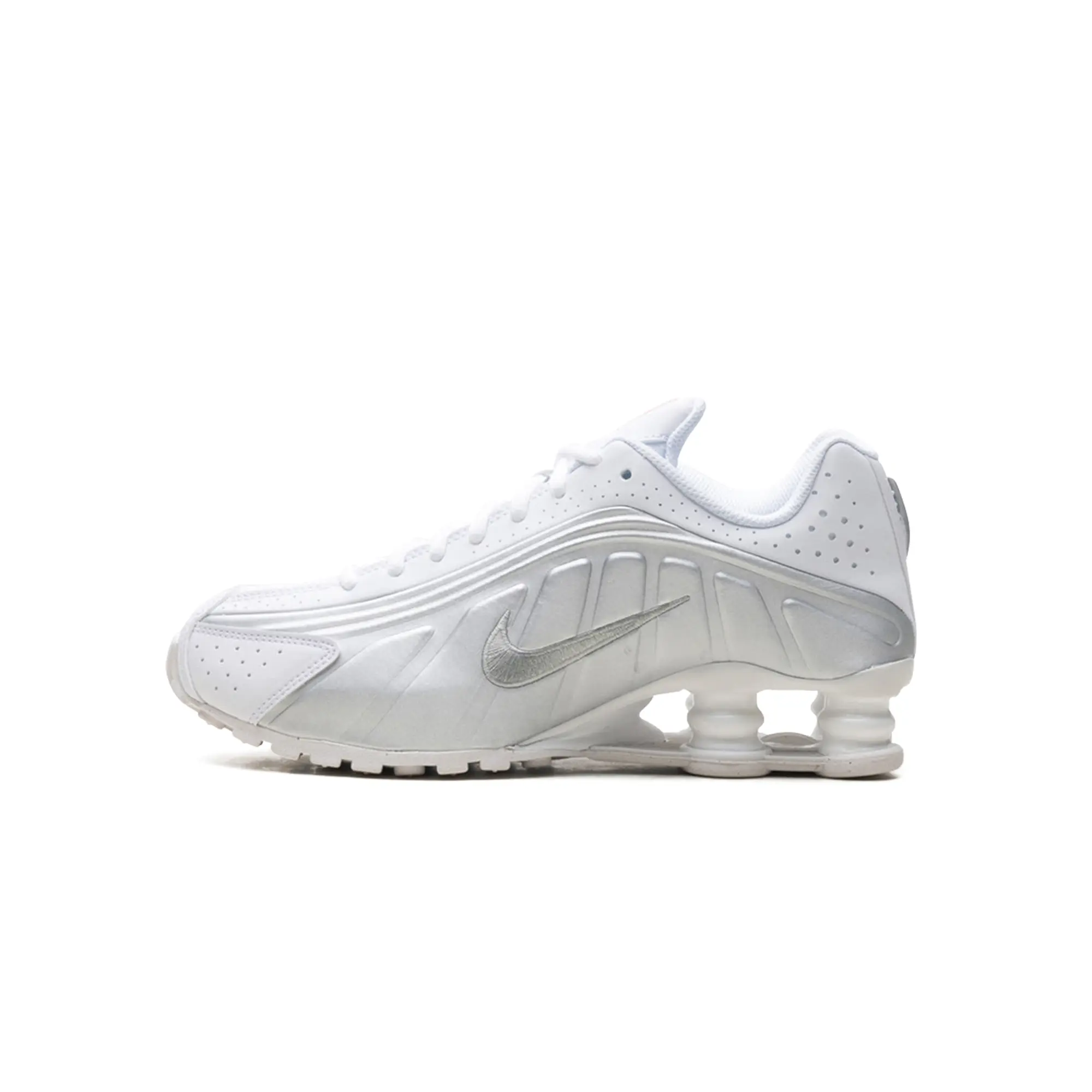 Shox R4 GS "White Bright Crimson Metallic Silver" CW2626 101