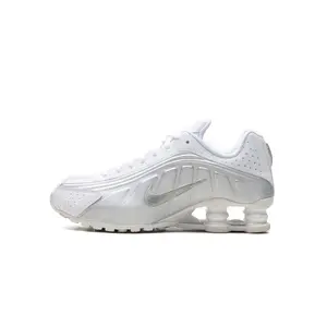 Shox R4 GS "White Bright Crimson Metallic Silver" CW2626 101