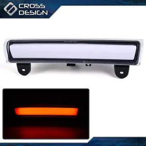 CROSSDESIGN LED Strip 3Rd Third Brake Light Lamp Fit For 2000-06 Chevy Suburban Tahoe Chrome