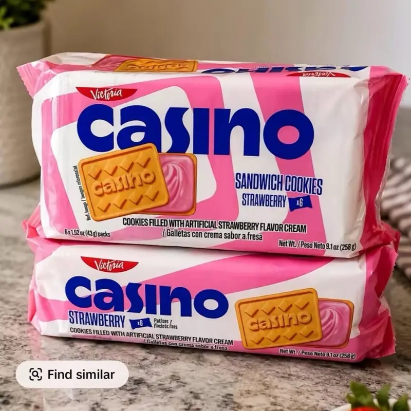 Bonbon casino strawberry 2pcs