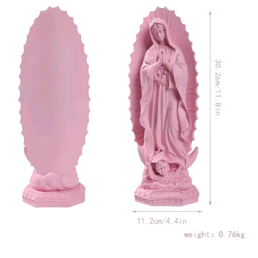 Virgen de Guadalupe Statues - Our Lady of Guadalupe Virgin Mary Statue, Pink Religious Mother Mary Statue, Catholic Virgencita de Guadalupe, Vrgin Mary Jesus Figurines for Home Decor Gifts, 12 Inch - TikTok Shop Virgen de Guadalupe Statues - Our Lady of Guadalupe Virgin Mary Statue, Pink Religious Mother Mary Statue, Catholic Virgencita de Guadalupe, Vrgin Mary Jesus Figurines for Home Decor Gifts, 12 Inch - TikTok Shop