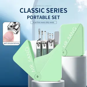 10-piece ear cleaning and nail trimming kit, travel-grade high-end manicure scissors with anti-spill design