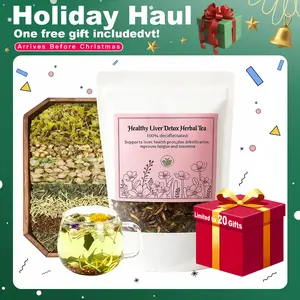 Healthy Liver Detox Herbal Tea, 5.3 oz.  Made with 7 selected organic herbs. 100% natural, caffeine-free, safe and healthy beverage suitable for both men and women  Cleanses the intestines and protects the liver