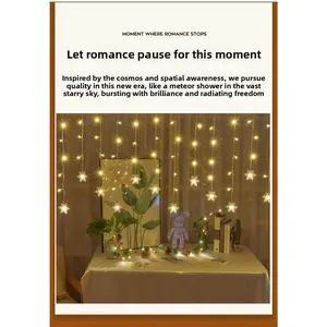 Christmas Snowflakes LED String Lights Flashing Fairy Curtain Lights Waterproof For Holiday Party Wedding Xmas Decoration