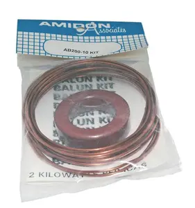 Amidon, AB-200-10 Antenna Balun Kit (T-200-2 core with 10 ft, 14G wire)