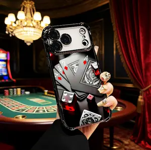 Your Phone Just Hit the Jackpot with This Poker  Dice Phone Case Straight Flush For IPhone 17 16 15 14 13 12 11 PRO PLUS MAX AIR Four-corner Drop-proof Transparent Casual Soft Silicone patternfull protection case floral pattern Mobile Phone Case L538