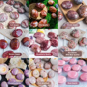 Natural Crystal Palm Stone Collection