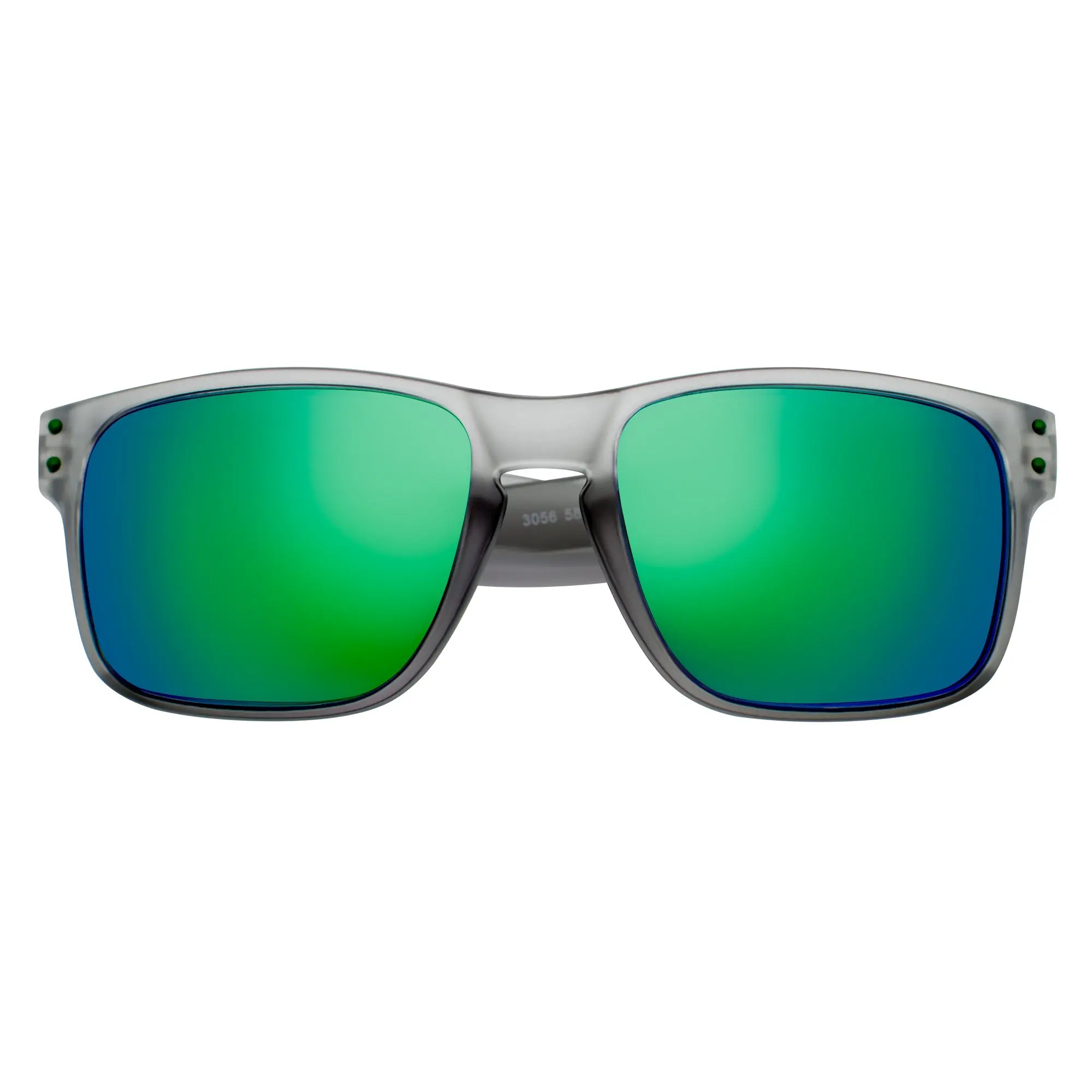 HALLBROOK Polarized Women's Horn Rimmed Sunglasses - Matte Frame, Frost Gray Green Mirror, Fashion Sports Style, Outdoor Eyewear, Fashion Sports Sunglasses