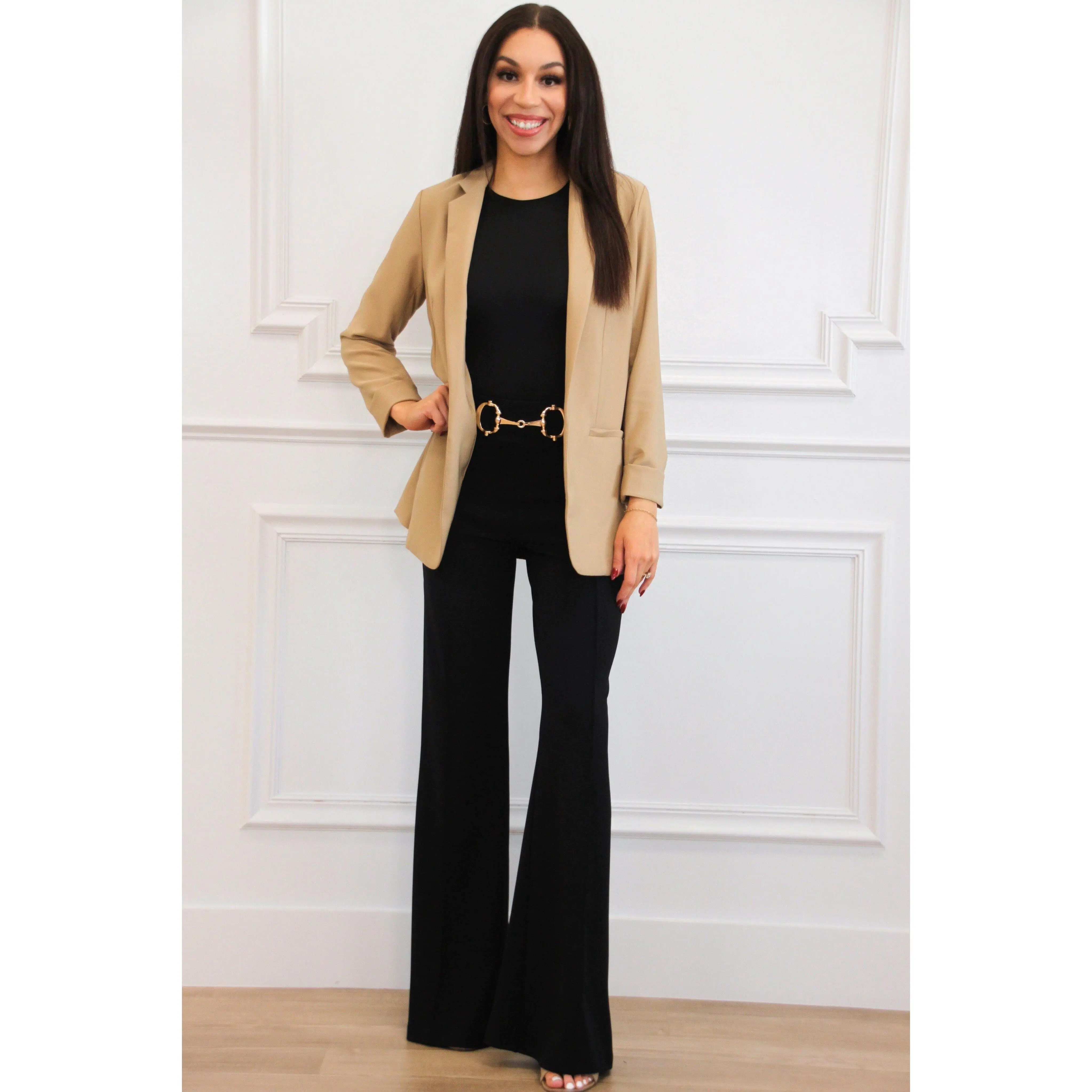 Back to Business Blazer: Taupe