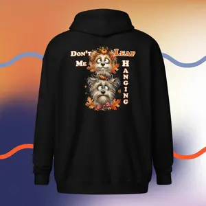 Don't Leaf Me Hanging - Unisex heavy blend zip hoodie
