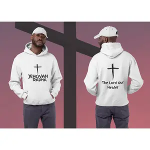 Jehovah Rapha Pullover Hoodie Front & Back - Black