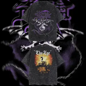 AUDIO WAVE RECORD - King Diamond The Eye Heavy Metal Graphic T‑Shirt, Rock Music Graphic Hoodie, Rock band tee, Mexico style menswear
