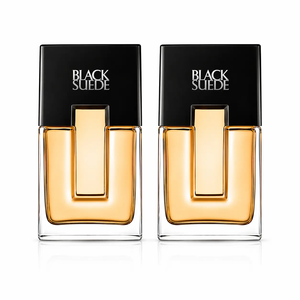 Black Suede Eau de Toilette Spray for Men Pack of 2 (3.4 fl oz / 100ml Each)