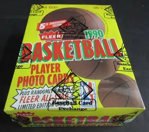 1990-91 Fleer Basketball Wax Box (BBCE)