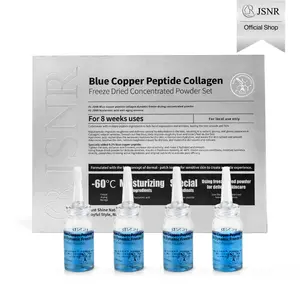 【JSNR Official】 4-Pair Set of Elastic Firming Freeze-Dried Ampoules, Fresh-Activated Blue Copper Peptide, Korean pharmaceutical skincare, Anti-aging, wrinkle treatment, age defying serum, skin barrier care, collagen boosting