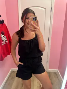 Poplin Tank & Shorts Set - Black