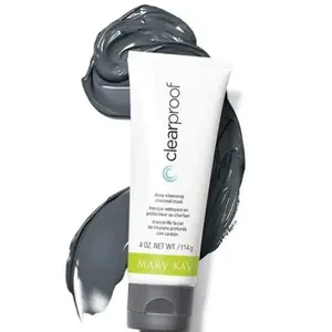 Mary Kay Clearproof Charcoal Detox Cleansing Mask with Rosemary & Peppermint Scent, Gentle Formula for Oily Skin Oil Control, Clearer & Smooth Complexion