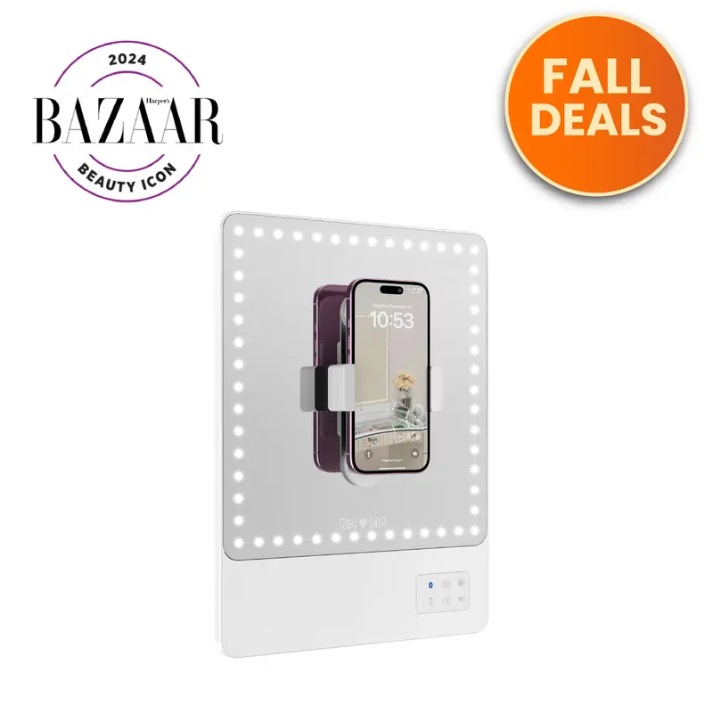 RIKI SKINNY Makeup Mirror with Lights Bluetooth and Magnifying Mirror