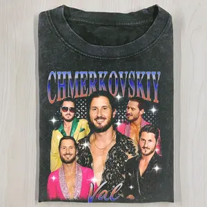 Val Chmerkovskiy DWTS 2025 Bootleg Shirt, Dancing With The Stars Graphic Tee, Vintage Retro Fan T-Shirt