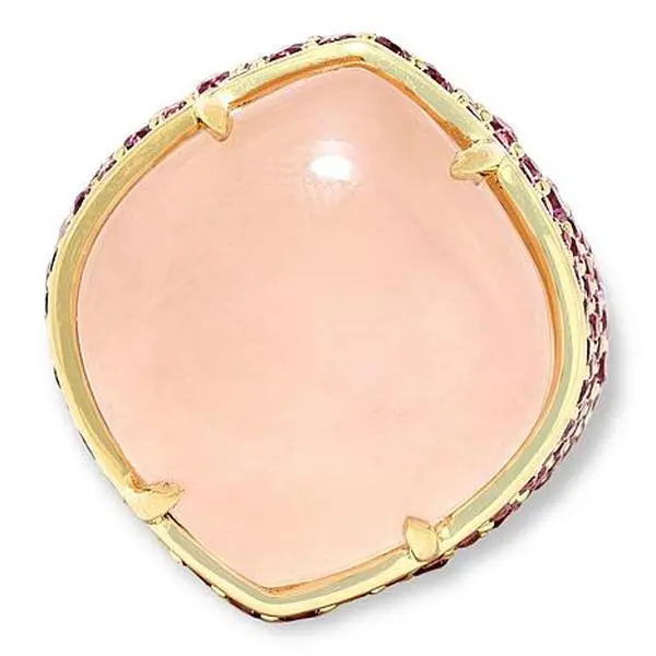 Rarities Fine Jewelry Rarities Rose Quartz and Rhodolite Garnet Ring