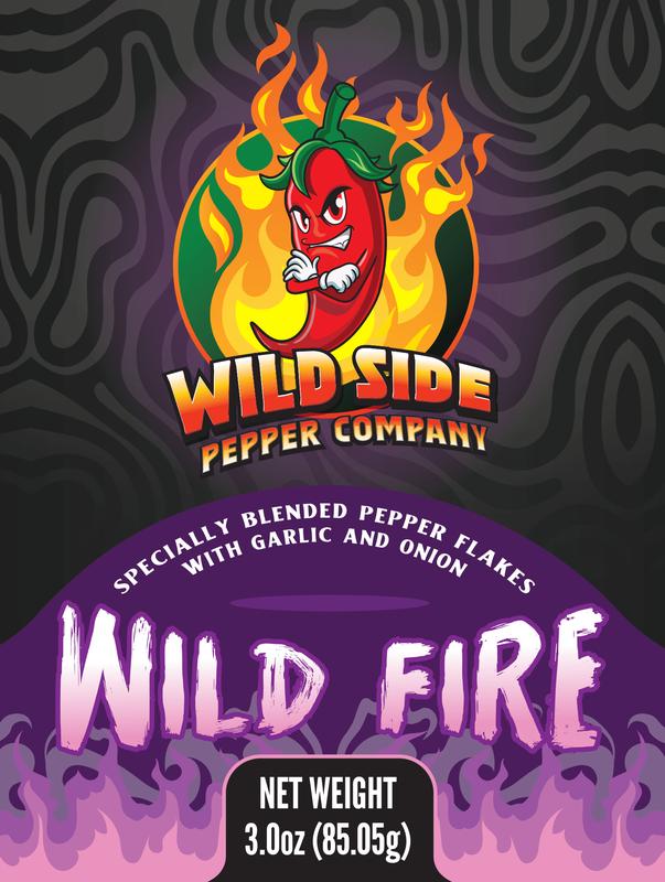 Wild Side Pepper Company Wild Fire Hot Pepper Flakes Savory Heat Bold Flavor No Salt Added 55000 Scoville Heat Rating