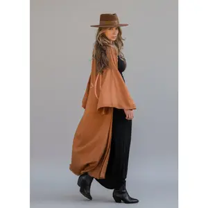 WARRIOR EYE Hand-Painted Kimono - Golden Hour