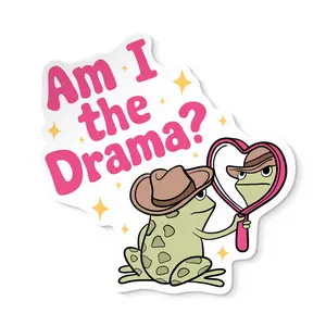 Am I the Drama? Frog Sticker