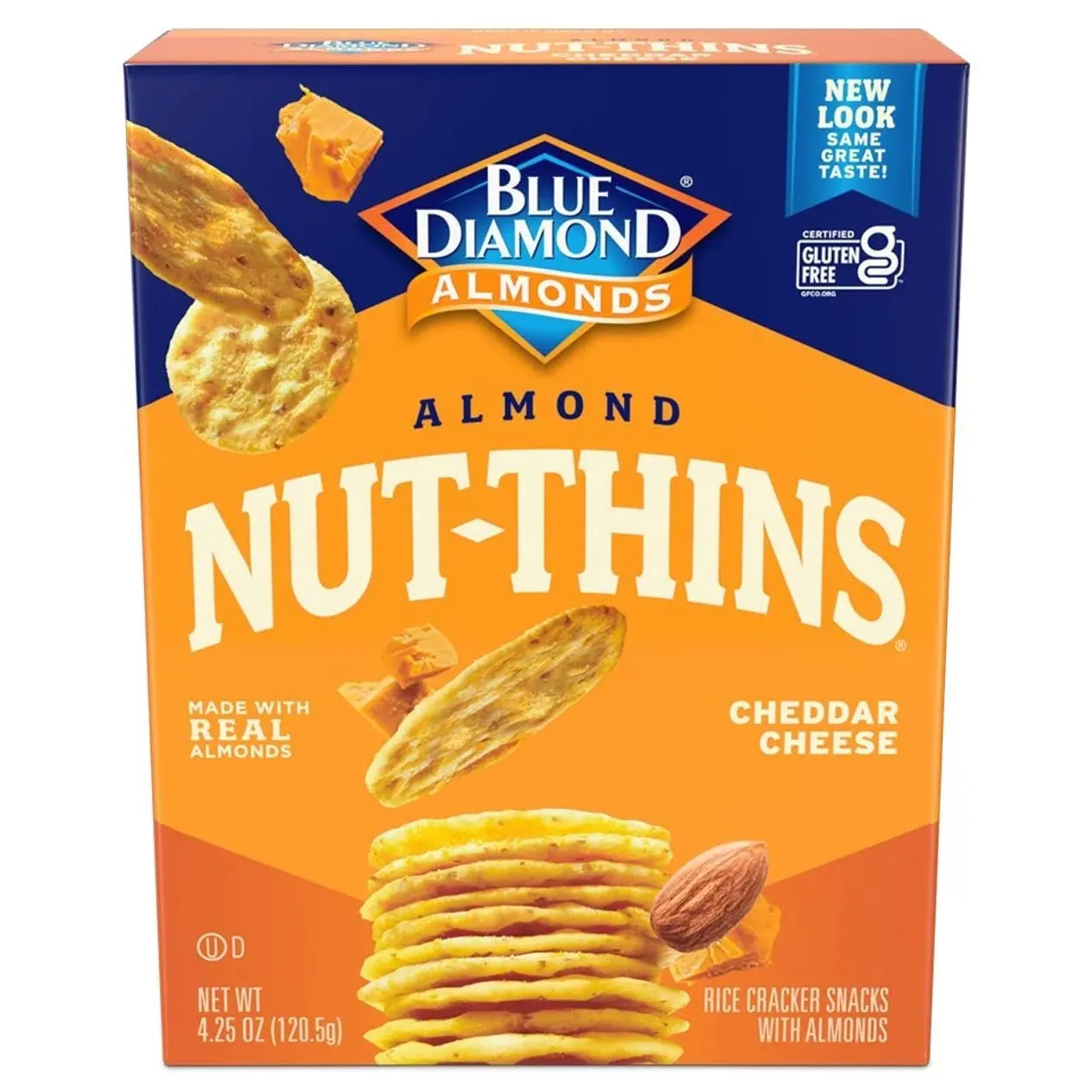 Blue Diamond Almonds Nut Thins, Cheddar Cheese, 4.25 Oz