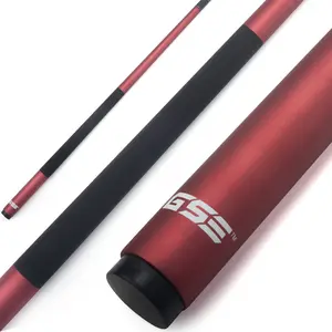 58" 2-Piece Matte Red Fiberglass Graphite Composite Billiard Pool Cue Stick