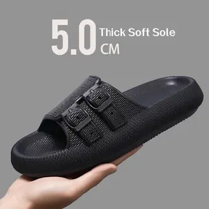 Cloud Slippers for Women and Men, Pillow House Slippers beach Shoes Indoor Slides Bathroom Sandals, Ultimate Comfort, Lightweight, Thick Sole, Non-Slip, Easy to Clean