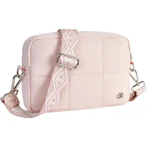 Crossbody Bags for Women Cross Body Purse with Guitar Strap Lightweight Puffer Shoulder Bag for Travel