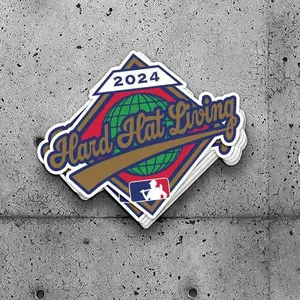 World Series 2024 Stickers, Hard Hat Sticker, Blue Collar Sticker, Construction Sticker, Hard hat stickers