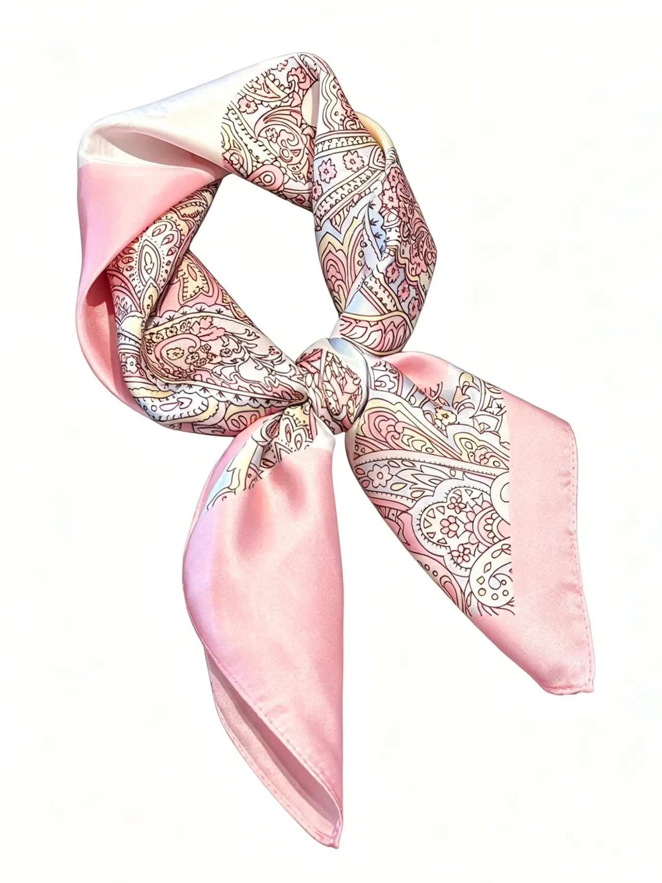Women's Ditsy Floral Print Scarf, Paisley Print Scarf, Fashionable Soft Lightweight Boho Floral Pattern Shawl Wrap for Daily Wear, Casual Versatile Boho Style Scarf for Women & Girls