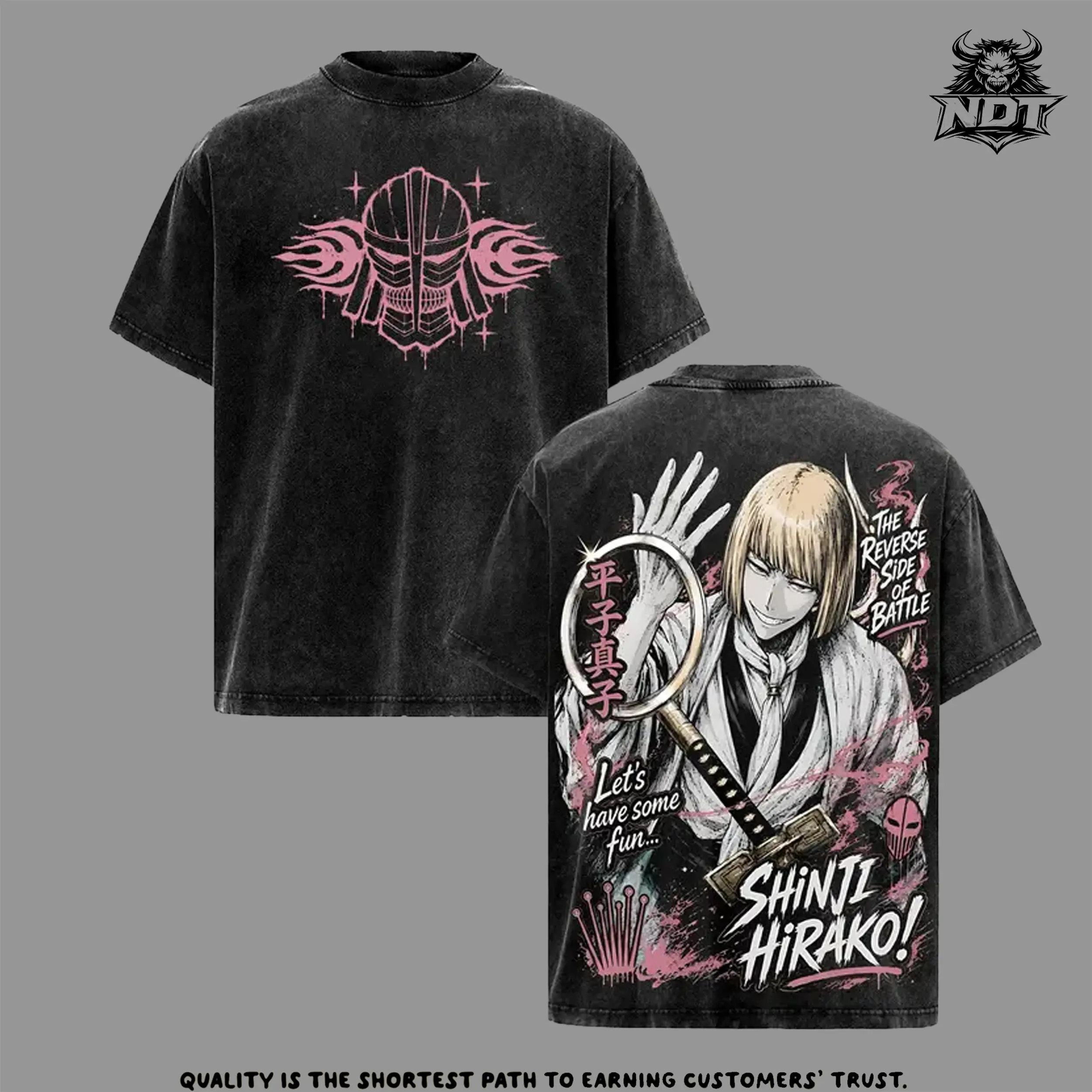 Shinji Hirako Oversized Anime T-Shirt, Bleach Streetwear Tee, Hirako Graphic Washed Cotton Shirt, Visored Captain Aesthetic Outfit, Unisex Casual Drip, Gift For Anime Fans