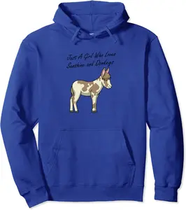 A Girl Likes Donkeys Cute Baby Donkey Pullover Hoodie - Williamze Shop 58B096S9DGDJ