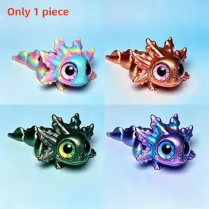 3D Printed Axolotl Stress Relief Toy, Bendable Joints, Fun for Kids & Adults, Perfect Gift, Decorative Squishy Doll, Pressure Relief
