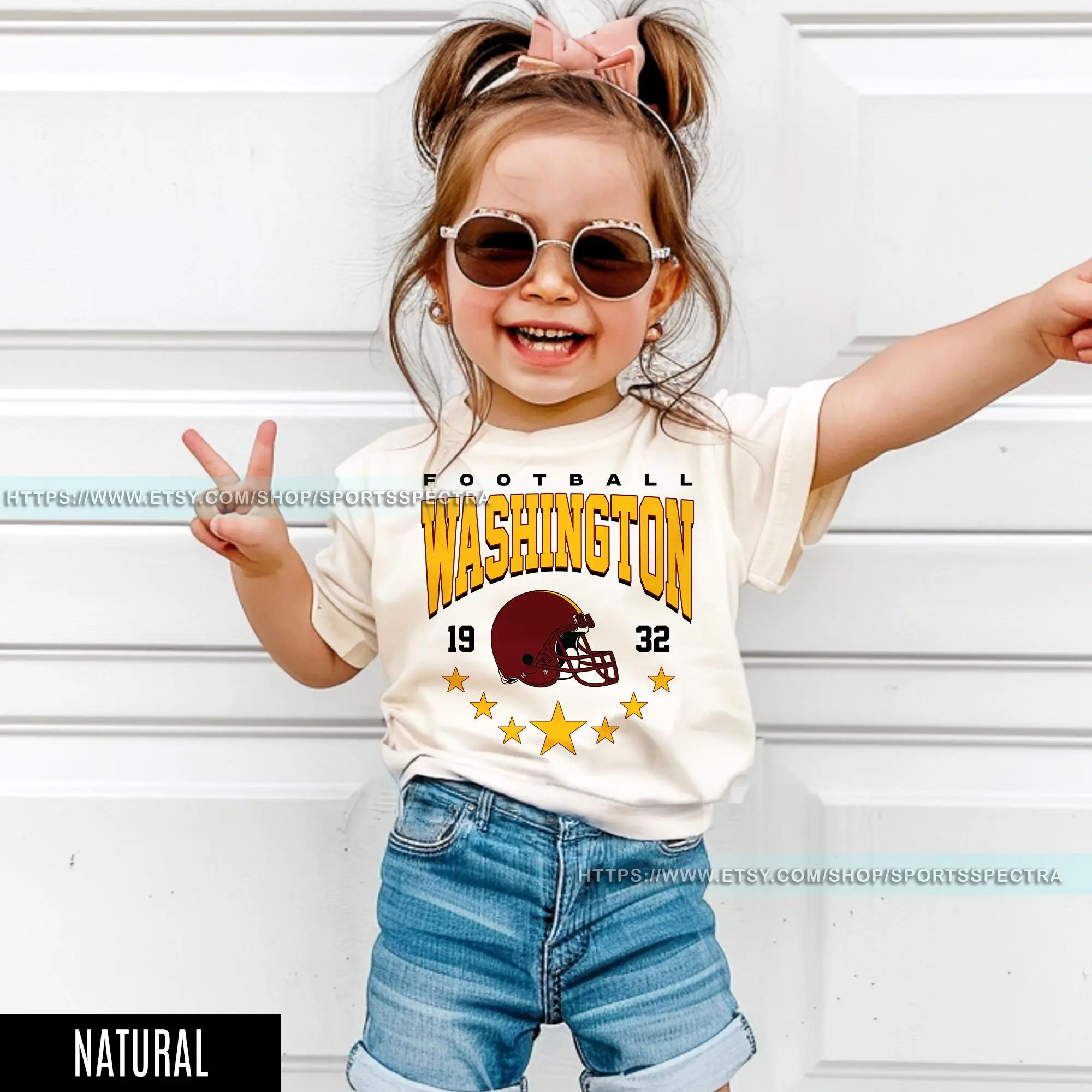 [Sale Up To 50%] Washington Football Vintage Men, Women and Youth T-Shirt, Washington Kids Commander Tee, Washington Fan Gift, Washington T-Shirt, Trendy USA Cotton Fabric
