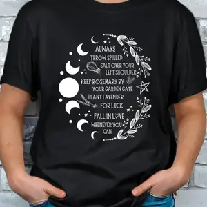 Practical Magic Salt Rosemary Lavender Love T-shirt Casual Womenswear Shortsleeve Graphic Tee graphic tee