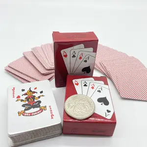 Mini Palm Poker Cards Children's Playing Cards Travel Board Game Pocket Portable Poker Cards gifts for boyfriends