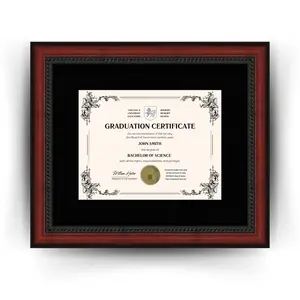 University of Colorado Denver Diploma Frame  Custom 8.5x11 Certificate Display with Blue Suede Matting