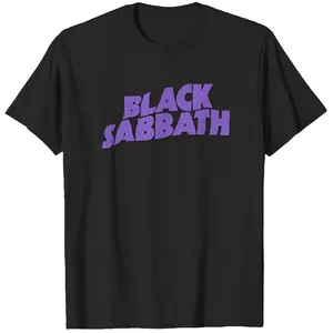 Black Sabbath Purple Logo Shirt | Vintage Heavy Metal Band Tee | Retro Black Sabbath Graphic T-Shirt | Classic Rock Band Logo Shirt | Unisex Metal Fan Tee
