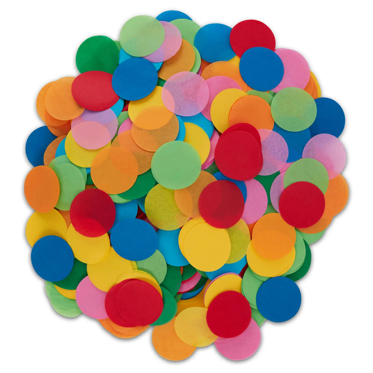 1lb (454g) Rainbow Circle Confetti - Eco-Friendly and Biodegradable, Lightweight for Graceful Floating Effect, Safe for High Temperatures, Loose Pack for Sustainable Celebrations, Weddings, Festive Supplies