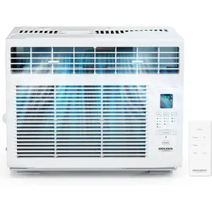 ROVSUN 5000/6000 BTU Window Air Conditioner with Remote & Timer, AC Unit for Window with ECO Mode, 4 Fan Speeds & Easy Installation Kit for Home Dorm Apartment Office up to 250 Sq. Ft, 115V/60Hz