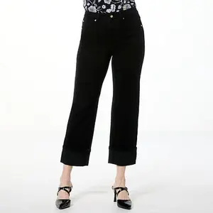 Iman Global Chic Perfect Fit 360 Cuffed Straight-Leg Jean
